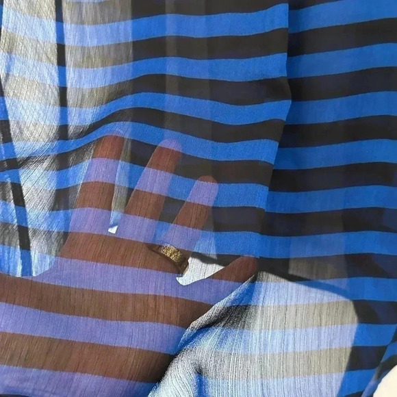 Gap | stripes | sheer top | - Picture 2 of 4